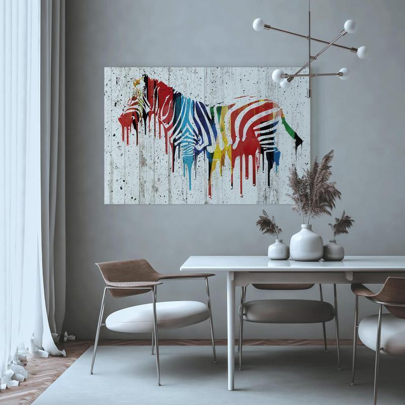 31,90 € Leinwandbild - Colourful Zebra