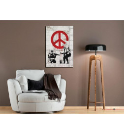 Seinapilt - Soldiers Painting Peace by Banksy