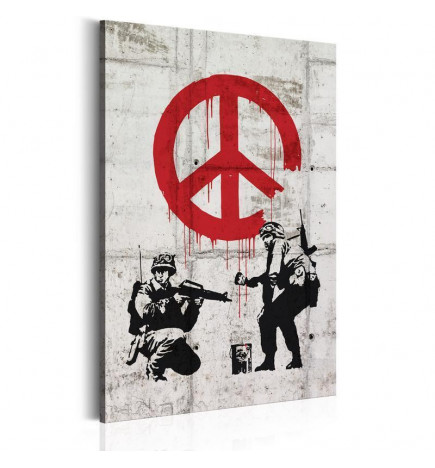 Seinapilt - Soldiers Painting Peace by Banksy