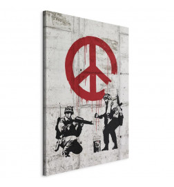 Canvas Print - Soldiers Painting Peace by Banksy