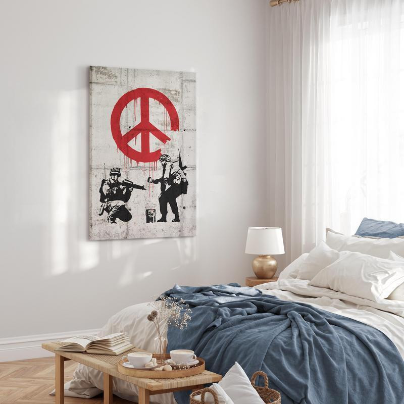 31,90 € Schilderij - Soldiers Painting Peace by Banksy