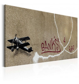 Leinwandbild - Love Plane by Banksy