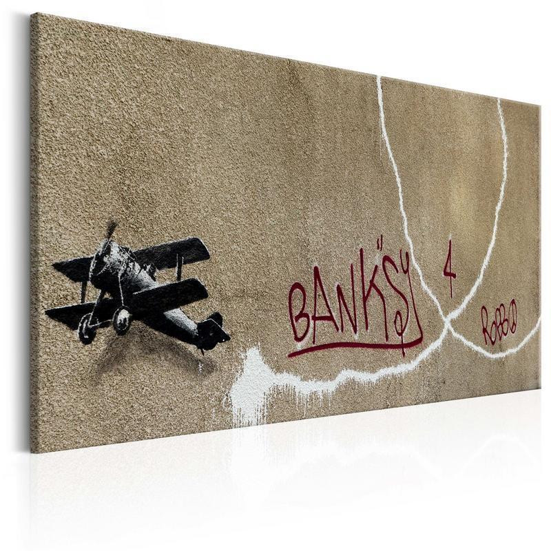 61,90 € Canvas Print - Love Plane by Banksy