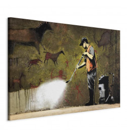 Schilderij - Cave Painting by Banksy