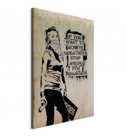 Slika - Graffiti Slogan by Banksy