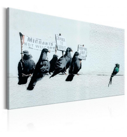 Tableau - Protesting Birds by Banksy