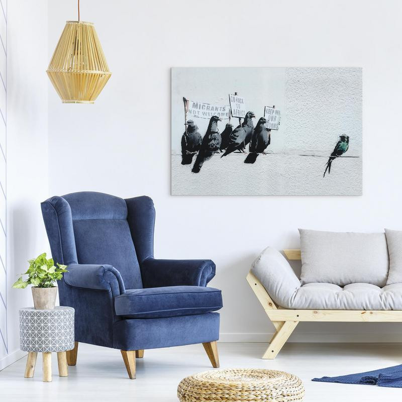 31,90 € Canvas Print - Protesting Birds by Banksy