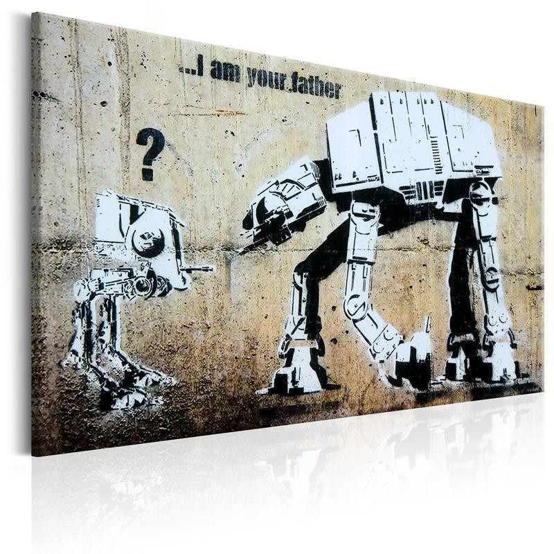31,90 € Canvas Print - I Am Your Father by Banksy