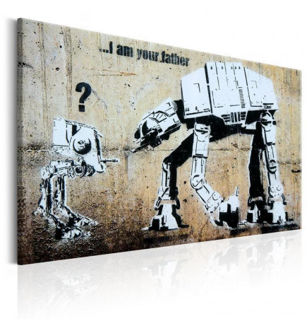 Schilderij - I Am Your Father by Banksy