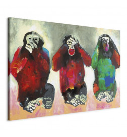 Leinwandbild - Three Wise Monkeys