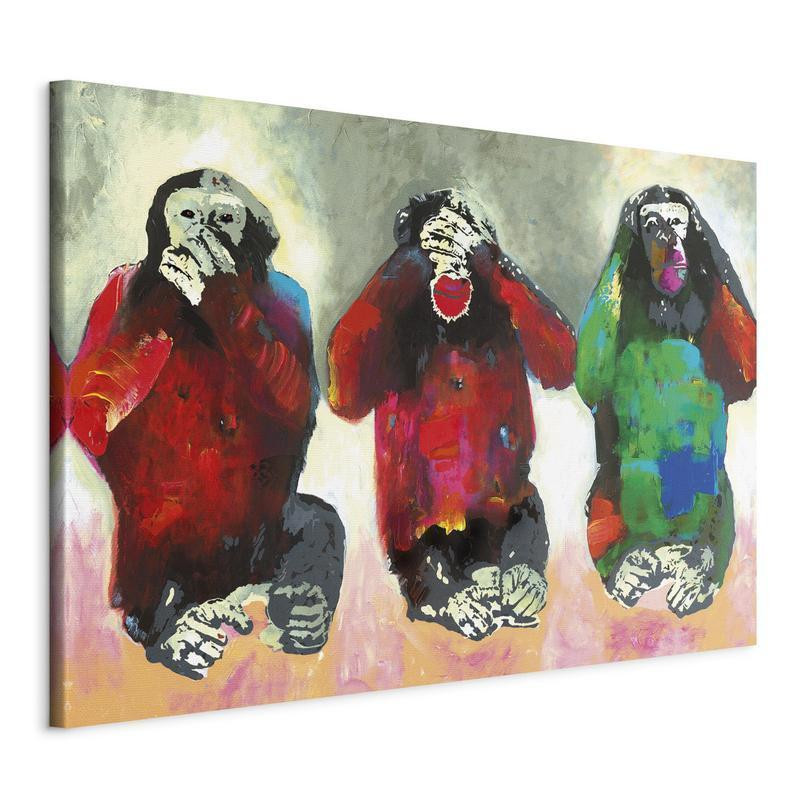 31,90 € Schilderij - Three Wise Monkeys