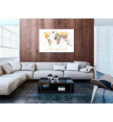 61,90 € Schilderij - World Map: Travel Around the World