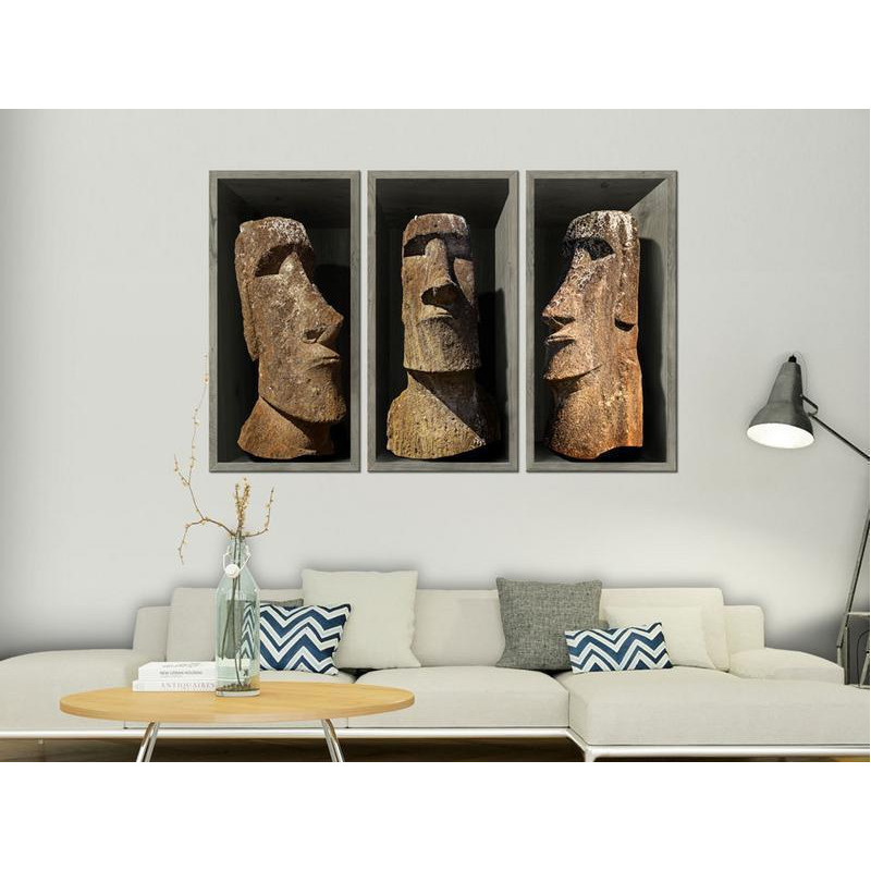 61,90 € Schilderij - Moai (Easter Island)