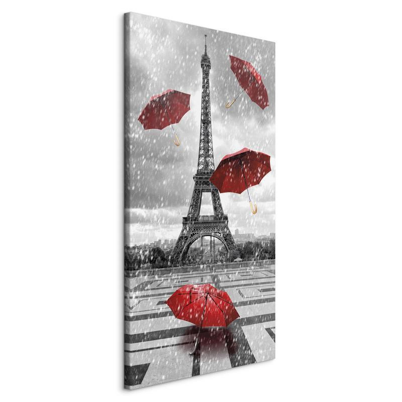 88,90 € Leinwandbild - Paris: Red Umbrellas