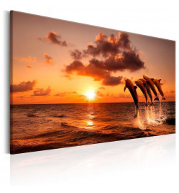 Canvas Print - The Dolphins Dance