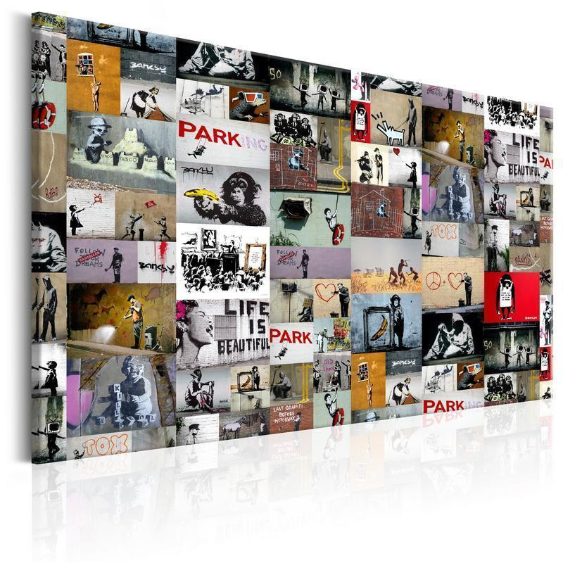31,90 € Cuadro - Art of Collage: Banksy