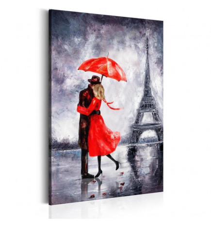 Schilderij - Love in Paris