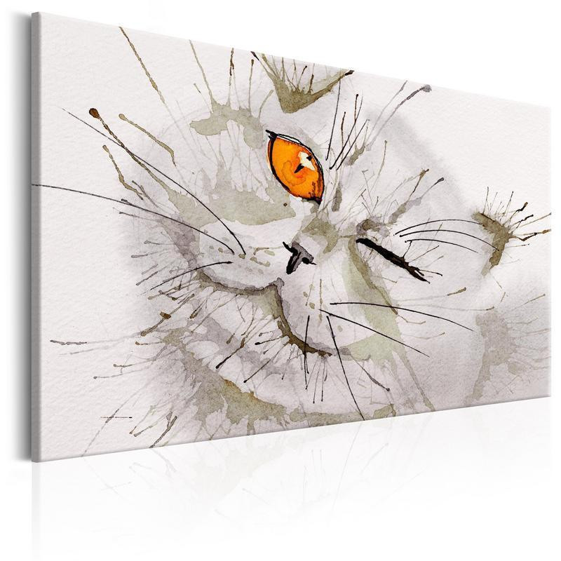 31,90 € Canvas Print - Grey Cat