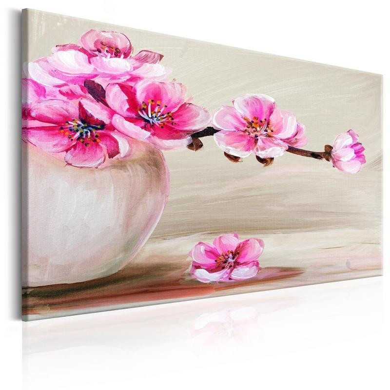 31,90 € Canvas Print - Still Life: Sakura Flowers