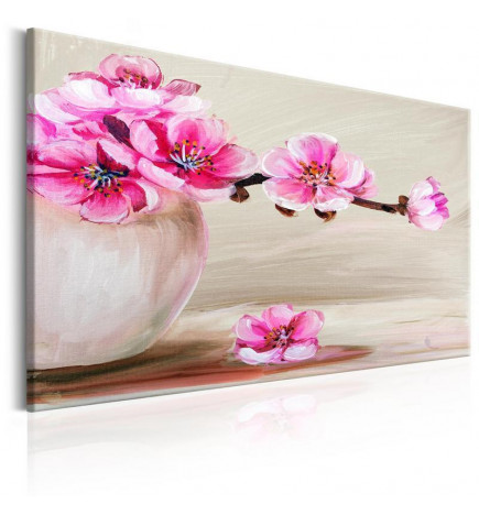 Schilderij - Still Life: Sakura Flowers