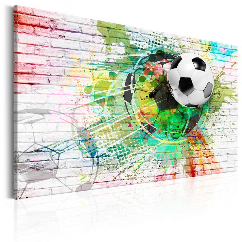 31,90 € Leinwandbild - Colourful Sport (Football)