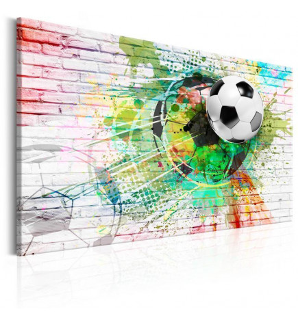 Leinwandbild - Colourful Sport (Football)
