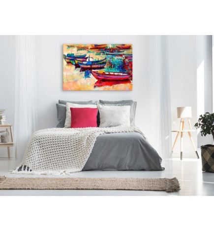 Canvas Print - Boats (1 Part) Wide