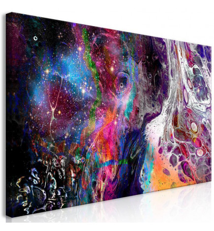 Schilderij - Colourful Galaxy (1 Part) Wide