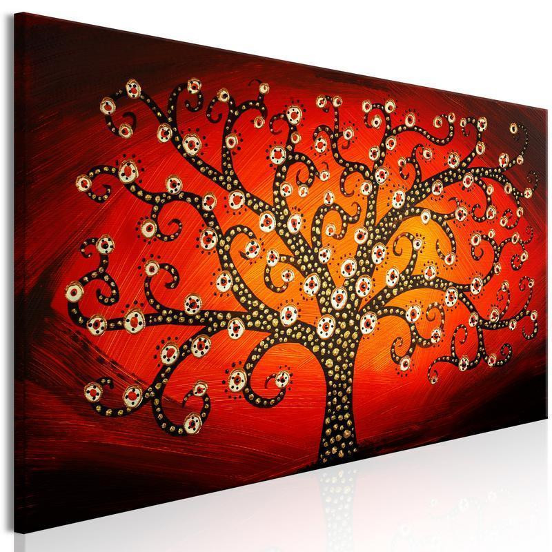 61,90 € Canvas Print - Fiery Tree (1 Part) Narrow