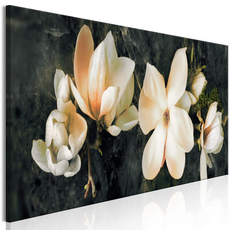 61,90 € Schilderij - Avant-Garde Magnolia (1 Part) Narrow Orange