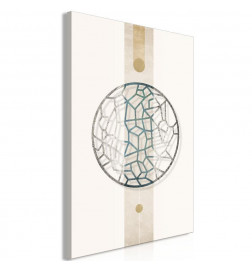 Canvas Print - Circle with Artistic Details (1-part) - Abstract Shape