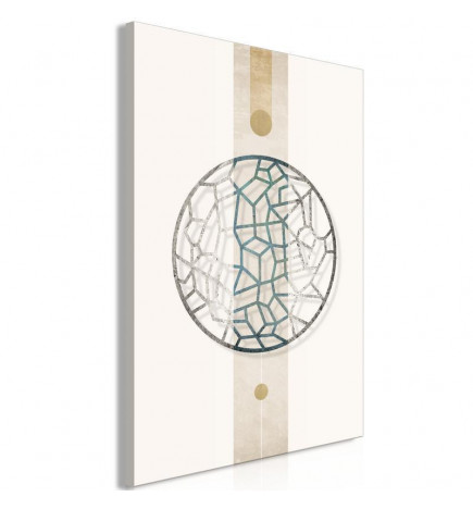Canvas Print - Circle with Artistic Details (1-part) - Abstract Shape