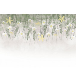 34,00 € Fotobehang - Home herbarium - subtle floral motif with flowers in watercolour style