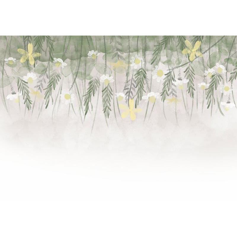 34,00 € Fototapete - Home herbarium - subtle floral motif with flowers in watercolour style