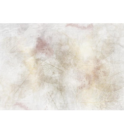 Fototapeet - Summer memory - abstract background with shadow of dried leaves