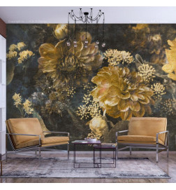 Wall Mural - Retro Flowers - Second Variant