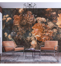 Mural de parede - Retro Flowers - Third Variant