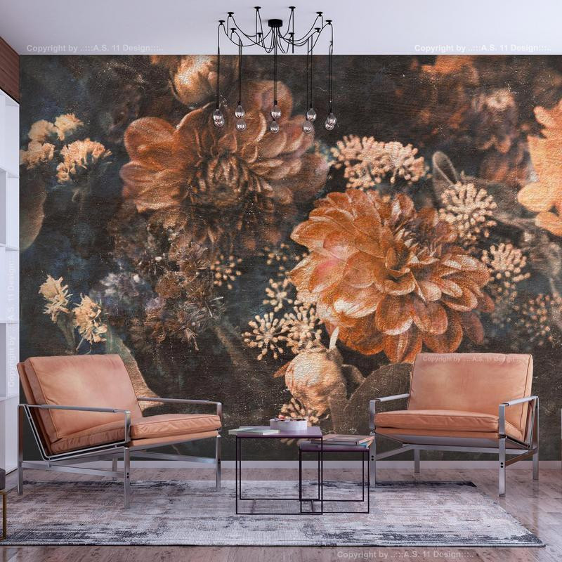 34,00 € Wall Mural - Retro Flowers - Third Variant