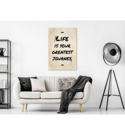Canvas Print - Life is Your Greates Journey (1 Part) Vertical