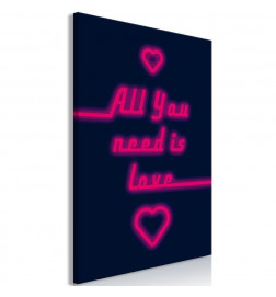 Canvas Print - All You Need Is Love (1 Part) Vertical