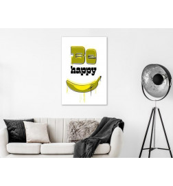Canvas Print - Happy Banana (1 Part) Vertical