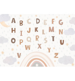Fotobehang - Letters in Soft Colours