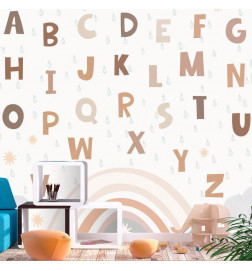 Fotobehang - Letters in Soft Colours