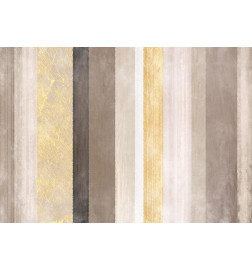 Fotobehang - Striped pattern - abstract background in various stripes with gold pattern
