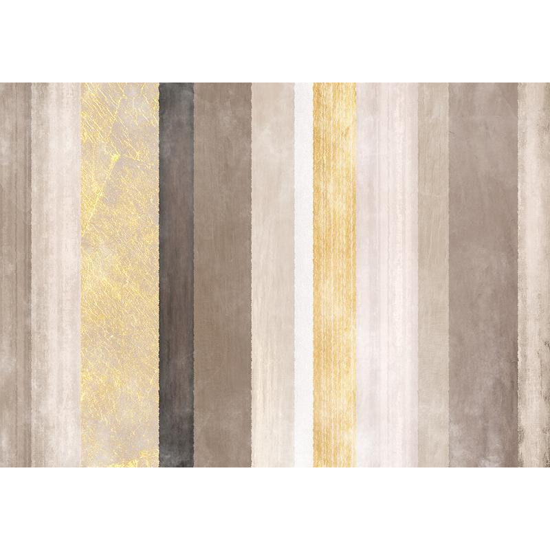 34,00 € Fotobehang - Striped pattern - abstract background in various stripes with gold pattern