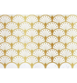 Fotobehang - Gold and Marble Art Deco-inspired Pattern