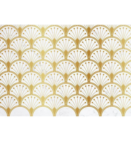 Fototapet - Gold and Marble Art Deco-inspired Pattern