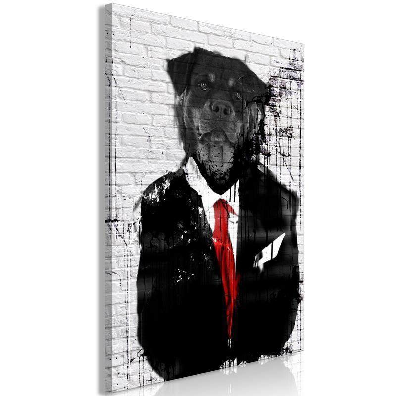 61,90 € Schilderij - Elegant Rottweiler (1 Part) Vertical