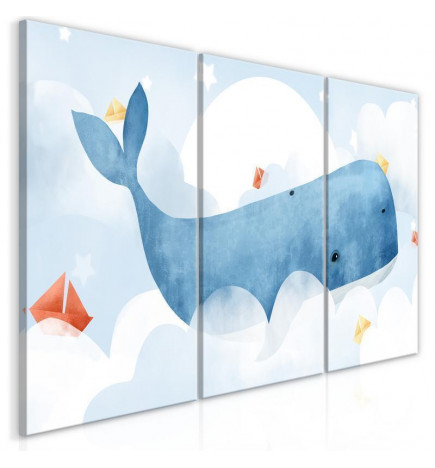 Schilderij - Dream Of Whales (3 Parts)