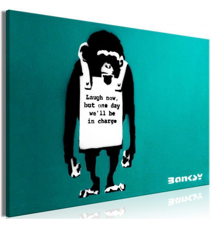 Schilderij - Angry Monkey (1 Part) Vertical